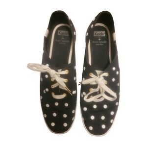 Kate Spade X Keds Collab Black And White Polka Dot Shoes